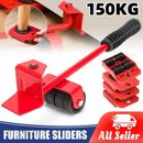 Furniture Lifter Mover Roller Wheel Sliders Kit Home Moving Lifting System Tool