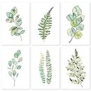 AnyDesign 36 Pack Greenery Greeting Cards Bulk Watercolor Botanical Note Cards with Envelopes Stickers Green Plant Thank You Blank Cards for Birthday Wedding Baby Shower Bridal Shower