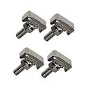 4 Pcs Battery Cable Terminal Connectors Fastener T-Bolt Replace Top Post Kit Positive and Negative for Most Car Models
