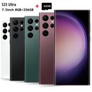 S23 Ultra 5G Smartphone 7.3" 8GB+256GB Factory Unlocked Android 13 Mobile Phones