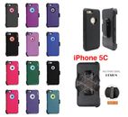 For Apple iPhone 5C Case Cover with (Belt Holster Clip fits Otterbox Defender)