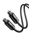 UGREEN Optical Audio Cable Fiber Audio Digital Toslink Cable for Home Theater, Sound bar, TV, PS4, Xbox, Blu-Ray Players, Playstation, and More (2M)