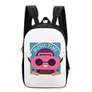 Music Headphones Kids School Backpack Teens Casual Daypack Double-Sided Wear for Travel Hiking