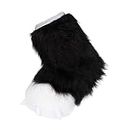 SECRET DESIRE Fuzzy Paw Cosplay Halloween Fursuit Party Cartoon House Shoes Animal Black And White