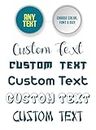 Personalized Design Your Own Name - Custom Vinyl Decal - Vinyl Lettering for Car, Walls, Window, Windshield Computers, Hydroflask - Text Name Letters Graphics Sticker - Custom Text Font Name Decal Sticker Compatible with Tumbler Cup, Laptop, Phones, Boats, and Vehicles