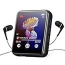 MP3 Player with Bluetooth 5.0, 16GB Portable High Fidelity Lossless Sound Quality Music Player, Full Touchscreen MP3 Player with Speaker, FM Radio, Recording, Pedometer, e-Book, Support up to 128GB