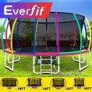 Everfit 10/12/14/16FT Trampoline Round Trampolines Basketball set Safety Net Pad