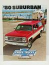 🚘 1980 Chevrolet SUBURBAN Dealership Showroom Color Sales Brochure Chevy NOS GM