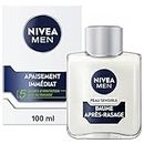 NIVEA MEN Peau Sensible Baume Après-Rasage (1 x 100 ml), Soin Après-Rasage enrichi en Camomille & Hamamélis, Soin visage pour homme 0% d’alcool pour peaux sensibles