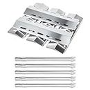 Utheer 17" Heat Plate & Burners Tube Replacement Parts for Ducane 5 Burner Gas Grill, Stainless Steel Heat Tent and Burner Cover, Heat Shield and Burner Tubes