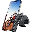 Miracase Motorcycle Phone Mount, [Support Video Recording] Bike Phone Holder, [Quick Lock] Bicycle Phone Mount Handlebar Cell Phone Clamp for Scooter, Friendly Compatible with iPhone Samsung Google