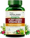 truu Himalayas Plant Based Vitamin B12 Supplement for Men & Women -2 Months- Organic Vit B 12 - Nature made Ayurvedic Rasayana & Green Food -For Stress In Life,Nerve & Brain Health -60 vegan capsules