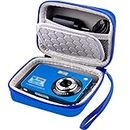 Carrying & Protective Case for Digital Camera, AbergBest 21 Mega Pixels 2.7" LCD Rechargeable HD/Canon PowerShot ELPH 180/190 / Sony DSCW800 / DSCW830 Cameras for Travel - Blue