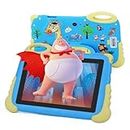7 Inches Tablets for Kids, Android 13 Hd IPS Screen Display Kids Tablets, 2GB+32GB,WiFi, Dual Cameras, 2900mAh Long Battery Life Learning Educational Tablet for Toddlers Blue