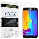 ROHGAO (2 Pack Screen Protector For Samsung Galaxy S7 Tempered Glass, 9H Hardness, Case Friendly, Bubble Free, Anti Scratch