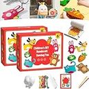 DIY Doll Sewing Toys, DIY Sewing Kit For Kids, Children’s Diy Handcraft Sewing Fun Easy Sewing Kit For Kids, Easy Fun Sewing Kit for Beginner Kids Arts & Crafts (2SET)