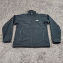 The North Face Apex Jacket Mens Medium M Black Fleece Lined Full Zip Soft Shell
