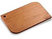 Vesta Homes Single Block Wooden Chopping/Cutting Board for Kitchen Vegetables, Fruits & Cheese | Natural Acacia Wood | Natural Color, 33 x 21.5 x 1.5 cm | Handcrafted | Made in India