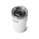 YETI Rambler 16 oz Stackable Tumbler, Vacuum Insulated, Stainless Steel with MagSlider Lid, White