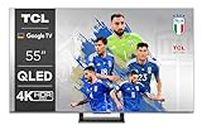 TCL 55C739, TV 55” QLED, 4K Ultra HD HDR, Pannello 144Hz, Google TV, Dolby Vision e Atmos