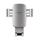 Baseus Car Phone Holder,All Metal Full Automatic Air Vent Mount Cell Phone Holder for Car for iPhone X/8/8 Plus/7/7 Plus Samsung Galaxy S9/S9 Plus/S8/S8 Plus and Other Smartphones (Silver)