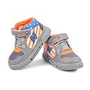 Kats Kids Shoes | Outdoor, Running, Walking, All Day Casual Wear | Slip Ons Stylish Shoes for Baby Boys and Girls-Nitro Grey