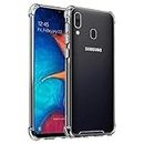 Totill Case For Samsung Galaxy A40, Crystal Clear Anti-Shock Anti-Slip Anti-Scratch Silicone Phone Funda, Smartphone Cover for Galaxy A40 Funda Coque Hülle 5.9 inch - Transparent