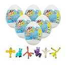 The EggMazing StikBot Egg - for The EggMazing Egg Decorating Spinner by EggMazing - Egg with Mystery StikBot - 6 Eggs [Styles/Colors May Vary]