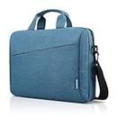 Lenovo Laptop Carrying Case T210, fits for 15.6-Inch Laptop and Tablet, Sleek Design, Durable and Water-Repellent Fabric, Business Casual or School, GX40Q17230 Casual Toploader - Blue