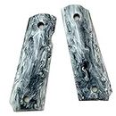 Aibote Marble Pattern Acrylic 1911 Gun Grips Custom DIY EDC Pistol Knife Handles Material Full Size fits Most Commander,Standard & Government 1911 Models