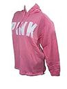 Victoria's Secret Pink Fleece Campus Pullover Sweatshirt Hoodie Color Pink New, Pink, X-Large