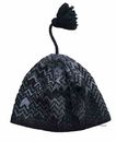 Patagonia Spell Out Tassel Wool Blend Knit Winter Beanie Hat Cap Womens Medium