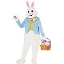 Morph Costumes Easter Bunny Costume Adult Bunny Suit Deluxe Costume For Adults Men & Women Rabbit Mascot Standard XL