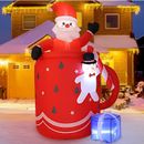 MAOYUE 6 FT Christmas Inflatables Outdoor Decorations Inflatables Santa Clause