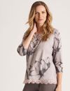 AU S Womens Winter Tops - Grey Tshirt / Tee - Elastane