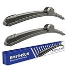 EMITHSUN OEM QUALITY 17" + 17" Premium All-Seasons Durable Stable And Quiet Windshield Wiper Blades(Set of 2)