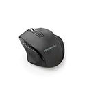 Amazon Basics Mouse wireless ergonomico - DPI regolabile - Nero