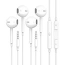for Apple Earbuds Wired 2 Pack, 3.5mm Headphones with Microphone [MFi Certified] Volume Control HiFi Stereo Compatible with iPhone 6 6s iPad Switch Laptop MP3 4 Galaxy S10 A14 A12 Android 3.5mm Jack