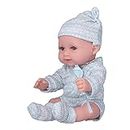 Newborn Baby Dolls, 11 Inch Cute Lifelike Reborn Doll Soft for Photography Props for Collection for Home Decoration(Q11-002 Blue Dress)
