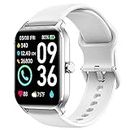 Woneligo Smart Watch for Women with Text and Call,Alexa Built-in,[24H Heart Rate Sleep Blood Oxygen Monitor],5ATM Waterproof,100 Sports Modes 1.8" Mens Watches for iOS&Android Birthday Gifts White