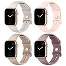Sport Bands Compatible with Apple Watch Band 38mm 40mm 41mm 42mm 44mm 45mm 49mm for Women Men, Silicone Replacement Wristbands Straps for iWatch Series Ultra 2/Ultra/9/8/7/6/5/4/3/2/1/SE