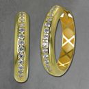 GoldDream Creole Beauty Zirconia Earring 333 Gold Real Jewelry GDO5670Y