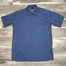 Nike Fit Dry Blue Golf Polo Shirt Short Sleeve RN56323 CA05553 XL Steamboat