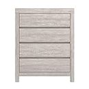 Galano Cubbot Dresser - 4 Drawer Chest – Tall Chest of Drawers for Bedroom - Closet Organizers and Clothes Storage - Chest of Drawers for Bedroom, Living Room, Entryway, Hallway - Dusty Grey Oak
