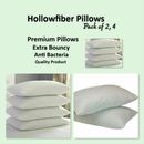 Pillows Pack of 2 Pack of 4 Bounce Back Anti Allergic Hollowfiber Filled Pillows