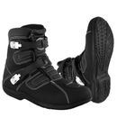 Men Leather Motorcycle Waterproof Boots Racing Motorbike CE Armoured Shoes Black