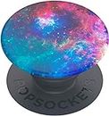 PopSockets: PopGrip Basic - Ausziehbarer Sockel und Griff für Smartphones und Tablets [Top Nicht Austauschbar] - Nebula Ocean