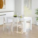 Kitchen Table Dining Room Seater Dinner Coffee Furniture Matte White 120cm , Uk