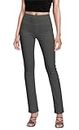 Hybrid & Company Womens Business Millennium Slim Bootcut Skinny Pants P44972BLX Charcoal 1X