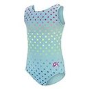 GK Stars Gymnastics & Dance Leotard for Girls and Toddlers - Activewear One Piece Outfit in Fun Colorful Prints, Polka Dot Party, CM (Girls 7-8)